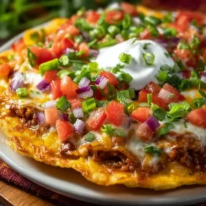 Delicious homemade Taco Bell Mexican Pizza recipe dish