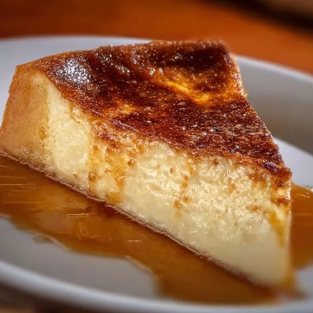 Delicious honey cinnamon-sugar sopapilla cheesecake slices on a plate