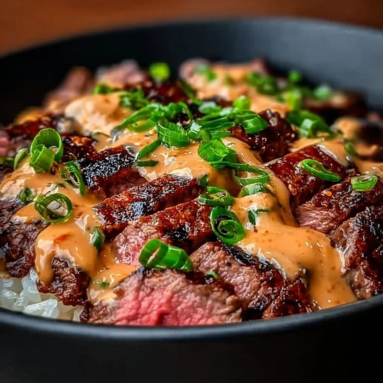 Korean BBQ Steak Rice Bowl with grilled meat and fresh vegetables