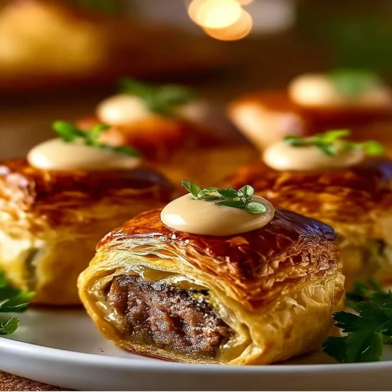 Mini Beef Wellingtons served on a platter, perfect for appetizers