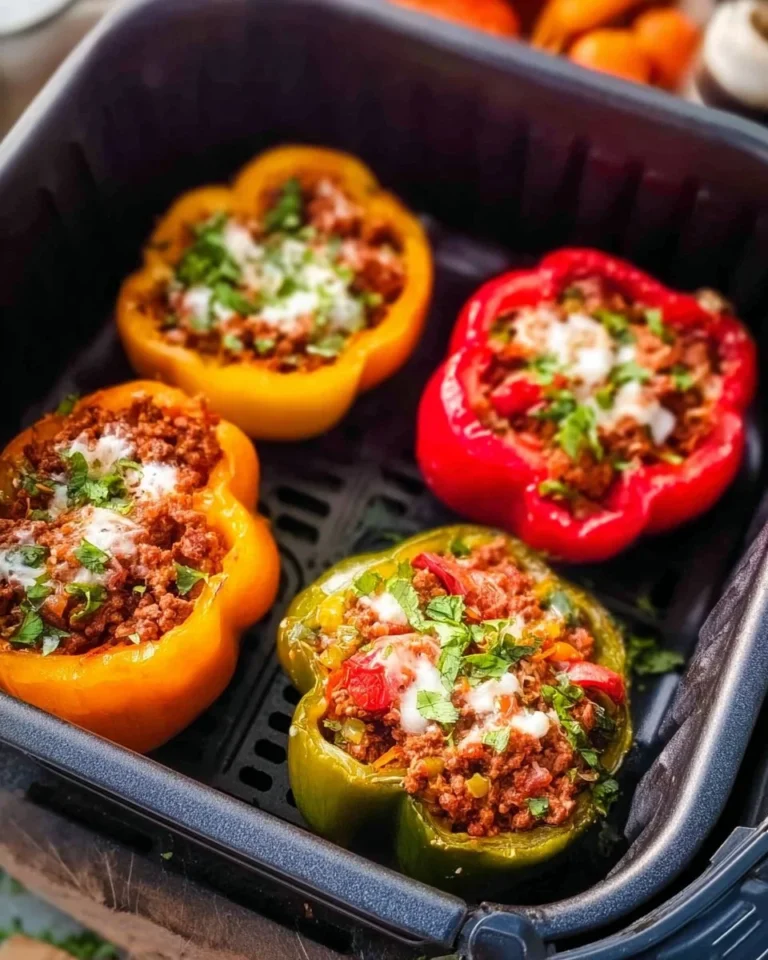 Healthy Greek Stuffed Peppers with quinoa, feta, and herbs
