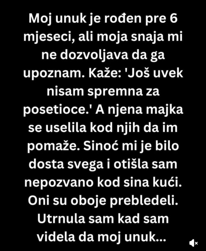 Moj prvi unuk je rođen pre 6 meseci, ali moja snaha.. - featured image