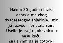 “Nakon 30 godina braka, ostavio me zbog dvadesetogodišnjakinje…” “Nakon 30 godina braka, ostavio me zbog dvadesetogodišnjakinje…” - featured image