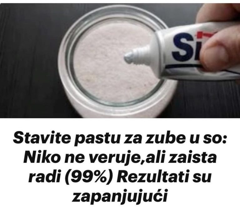 Stavite pastu za zube u so: Niko ne veruje,ali zaista radi (99%) Rezultati su zapanjujući - featured image Stavite pastu za zube u so: Niko ne veruje,ali zaista radi (99%) Rezultati su zapanjujući - featured image