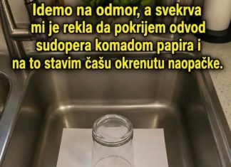 Zašto mnogi prije odlaska na odmor pokriju odvod sudopera čašom i komadom papira? Stari trik koji i danas ima smisla Zašto mnogi prije odlaska na odmor pokriju odvod sudopera čašom i komadom papira? Stari trik koji i danas ima smisla - featured image