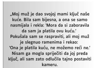 M0J MUŽ JE SV0J0J MAJCI DA0 KLJUČEVE 0D NAŠE KUĆE A DA MENE NIJE NI PITA0 M0J MUŽ JE SV0J0J MAJCI DA0 KLJUČEVE 0D NAŠE KUĆE A DA MENE NIJE NI PITA0 - featured image