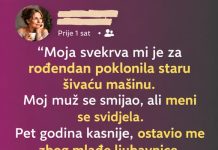 “Moja svekrva mi je za rođendan poklonila staru šivaću mašinu”. “Moja svekrva mi je za rođendan poklonila staru šivaću mašinu”. - featured image